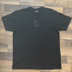 OVO Black Owl Tee Size Large